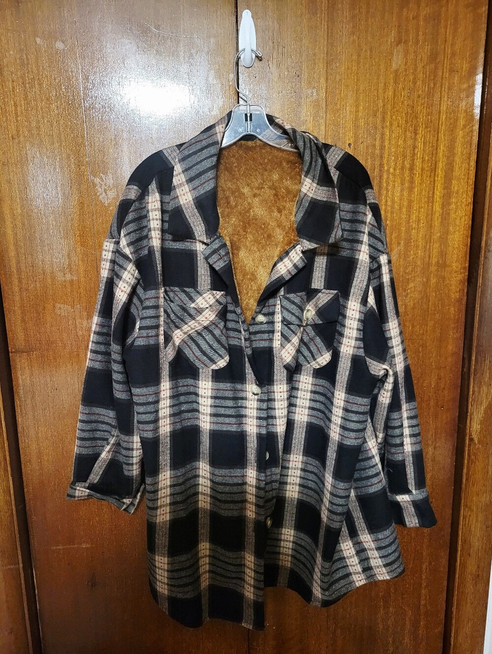 SHEIN Plaid Jacket